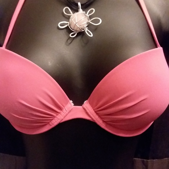 Aerie Florescent Pink Push up Bikini Top. - Picture 3 of 3